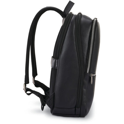 Samsonite Classic Leather Slim Mochila de Cuero para Laptop 14.1" Negra