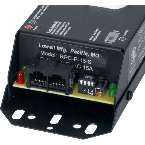 Lowell Manufacturing Control de Energía Remoto con Supresión de Sobretensión 15A 2 Salidas