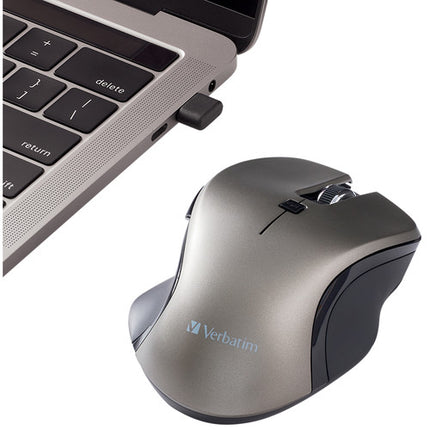 Verbatim Mouse Inalámbrico Azul USB Tipo-C 1600 DPI 2.4 GHz