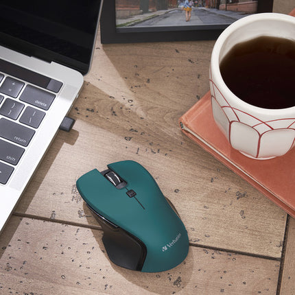 Verbatim Ratón Inalámbrico USB Type-C Azul 1600 DPI 2.4 GHz Teal