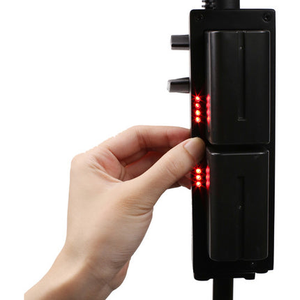 Nanlite Forza 60 Grip de Batería para 2x NP-F750 1 Hora Autonomía