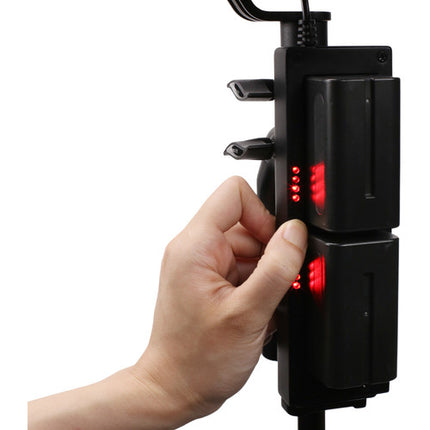 Nanlite Forza 60 Grip de Batería para 2x NP-F750 1 Hora Autonomía
