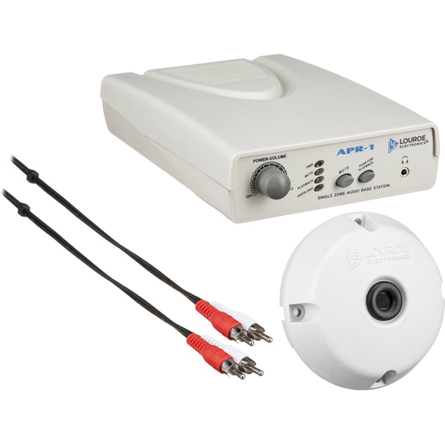 Louroe ASK4-101 Kit de Monitoreo de Audio Micrófono Verifact A y Base APR-1
