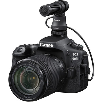 Canon DM-E100 Micrófono Direccional para Cámaras con Conexión 3.5mm y Paraviento