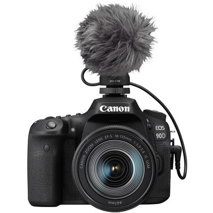 Canon DM-E100 Micrófono Direccional para Cámaras con Conexión 3.5mm y Paraviento