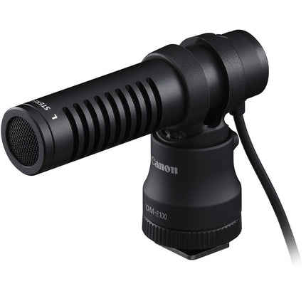 Canon DM-E100 Micrófono Direccional para Cámaras con Conexión 3.5mm y Paraviento