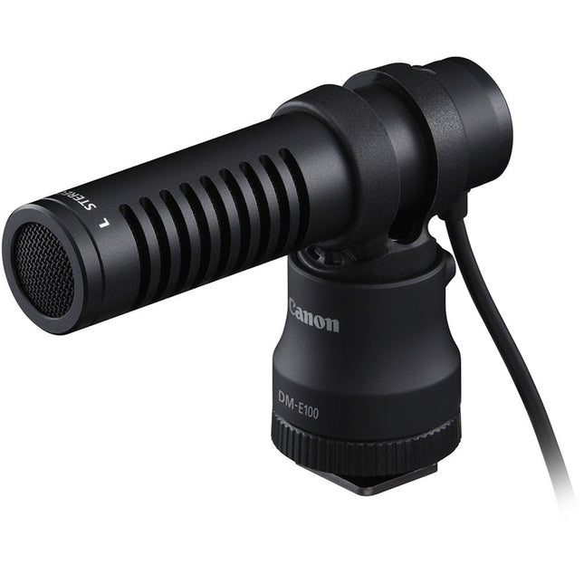 Canon DM-E100 Micrófono Direccional para Cámaras con Conexión 3.5mm y Paraviento