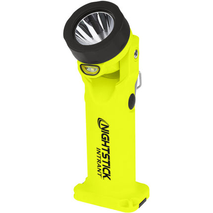 Nightstick INTRANT Linterna Recargable Dual Ángulo 205 Lúmenes IP67 con Base de Carga y Porta Pilas AA