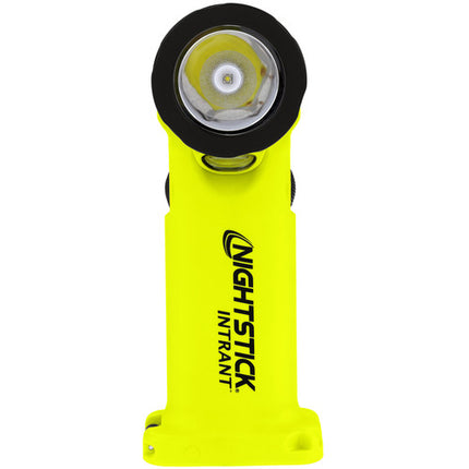 Nightstick INTRANT Linterna Recargable Dual Ángulo 205 Lúmenes IP67 con Base de Carga y Porta Pilas AA
