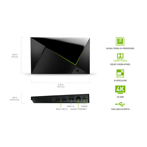 NVIDIA SHIELD Android TV Pro Reproductor Multimedia 4K HDR Streaming