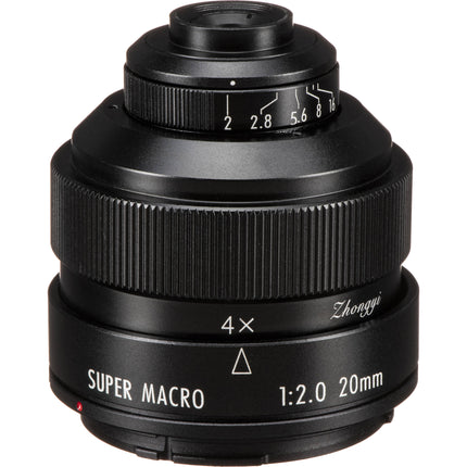Mitakon Zhongyi 20mm f2 Lente Super Macro 4.5x para Canon EF