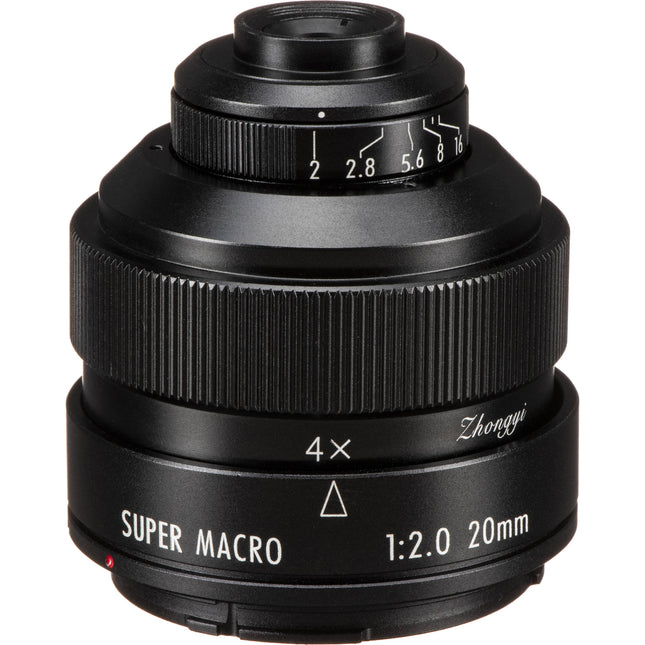 Mitakon Zhongyi 20mm f2 Lente Super Macro 4.5x para Canon EF