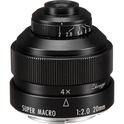 Mitakon Zhongyi 20mm f/2 Lente Super Macro 4.5x para Nikon F Mount
