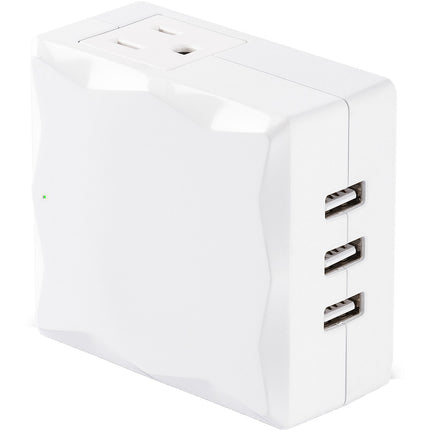 CyberPower P2WU Protector de Sobretensión 2 Tomas 3 Puertos USB Blanco 500 Julios