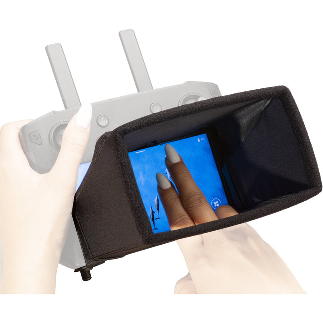Hoodman Aviator Sombrilla Magnética para Controles DJI Smart y RC con Nylon Resistente