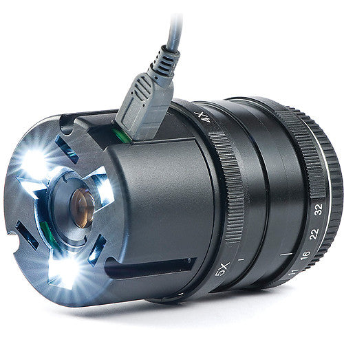 Yasuhara Nanoha Macro Lens 5:1 para Micro Cuatro Tercios con luz LED y soporte