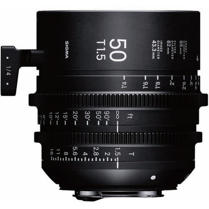 Sigma 50mm T1.5 FF Objetivo Prime Sony E Montura Full Frame 95mm