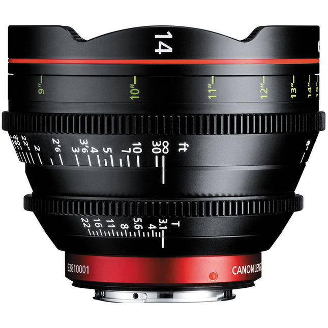 Canon CN-E 14mm T3.1 L F Lente Cine Gran Angular Full Frame EF