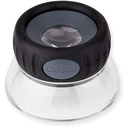 Carson LumiLoupe Plus lupa de aumento con soporte 10.5x diámetro 1 pulgada base transparente
