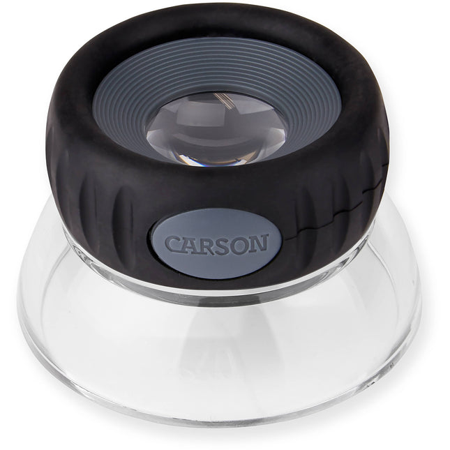 Carson LumiLoupe Plus lupa de aumento con soporte 10.5x diámetro 1 pulgada base transparente