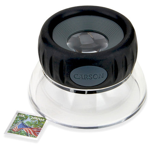 Carson LumiLoupe Plus lupa de aumento con soporte 10.5x diámetro 1 pulgada base transparente