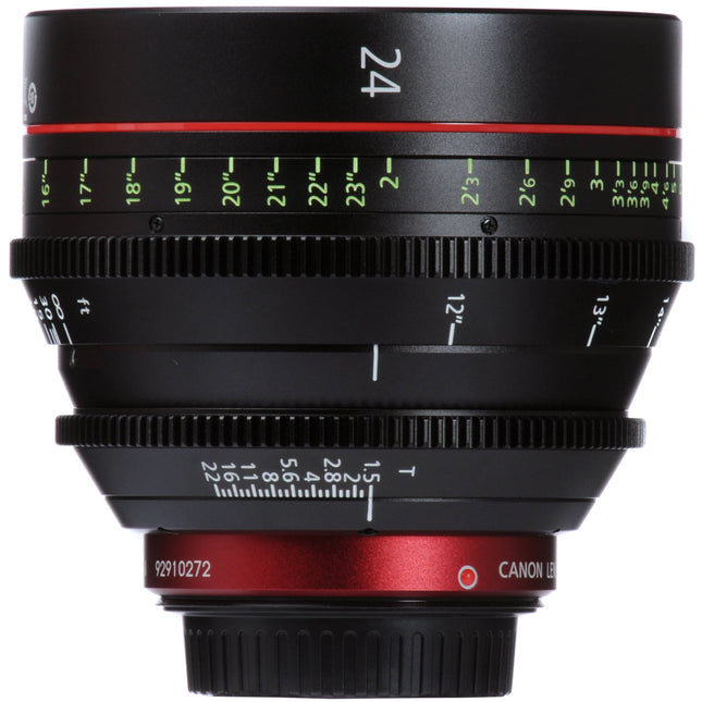 Canon CN-E 24mm T1.5 L F Lente Prime Cine Gran Angular EF Mount