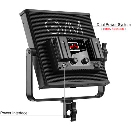 GVM 520LS-B Luz LED de Video Bicolor 3200-5600K CRI97 con Filtro Suave
