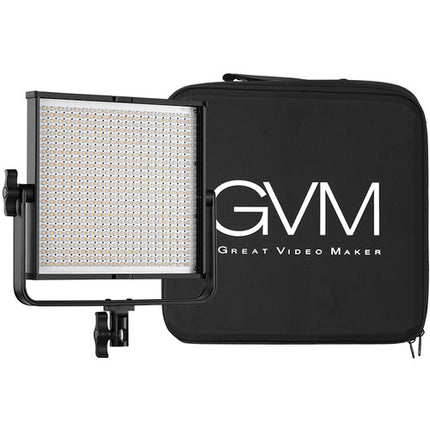 GVM 520LS-B Luz LED de Video Bicolor 3200-5600K CRI97 con Filtro Suave