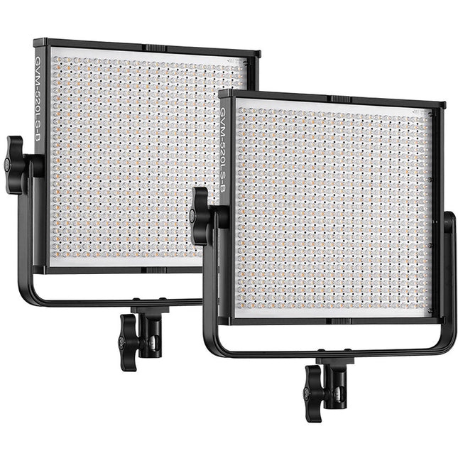 GVM 520LS-B Kit de Iluminación LED Bi-Color 2 Paneles 3200-5600K 10-100% Dimming