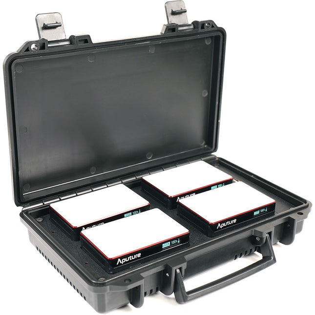 Aputure MC Kit de Iluminación RGBWW 4 Luces con Estuche de Carga