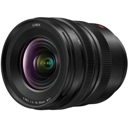 Panasonic LUMIX S PRO 16-35mm f4 Zoom con Filtro UV 77mm y Kit de Limpieza