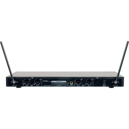 VocoPro VHF-4000-1 Sistema Profesional de Micrófonos Inalámbricos VHF 4 Manos
