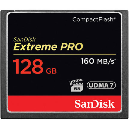 SanDisk 128GB Extreme Pro Tarjeta de Memoria CompactFlash 160MB/s 150MB/s escritura