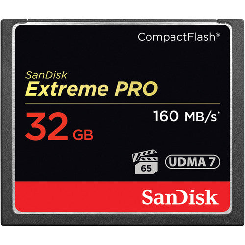 SanDisk 32GB Extreme Pro Tarjeta de Memoria CompactFlash 160MB/s 150MB/s Escritura