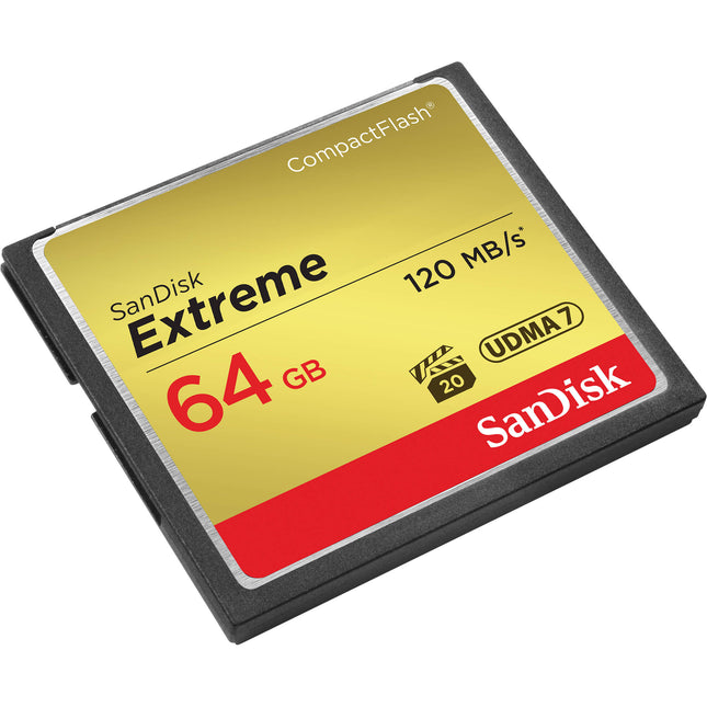 SanDisk 64GB Extreme Tarjeta de Memoria CompactFlash 120MBs Lectura 85MBs Escritura
