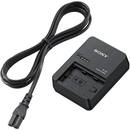 Cargador Sony BC-QZ1 para batería NP-FZ100 con indicador LED y cable AC desmontable