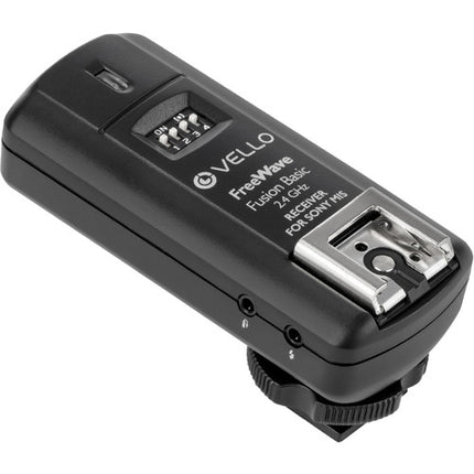Vello FreeWave Fusion Basic receptor inalámbrico 2.4 GHz 16 canales 100 m alcance para zapata Sony
