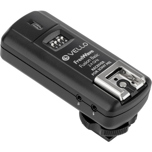 Vello FreeWave Fusion Basic receptor inalámbrico 2.4 GHz 16 canales 100 m alcance para zapata Sony