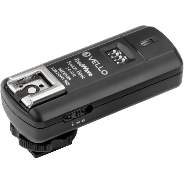 Vello FreeWave Fusion Basic receptor inalámbrico 2.4 GHz 16 canales 100 m alcance para zapata Sony