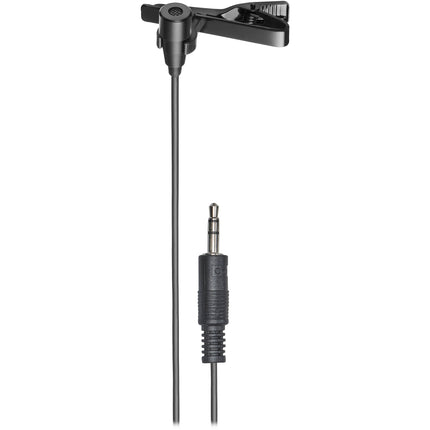 Audio-Technica ATR3350XiS Micrófono Lavalier Condensador Omnidireccional con Adaptador para Smartphones y Clip