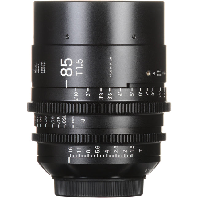 Sigma 85mm T1.5 FF Prime para Canon EF Montura con Control de Iris