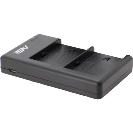 Smith-Victor Dual Charger para baterías NP-F con luz de carga y cable USB