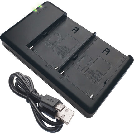 Smith-Victor Dual Charger para baterías NP-F con luz de carga y cable USB