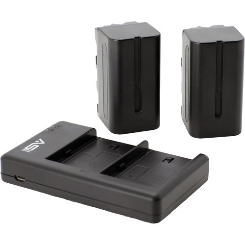 Smith-Victor NP-F750 Baterías de Ion de Litio Doble Cargador 4400mAh 7.4V
