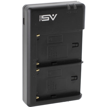 Smith-Victor Dual Charger para baterías NP-F con luz de carga y cable USB