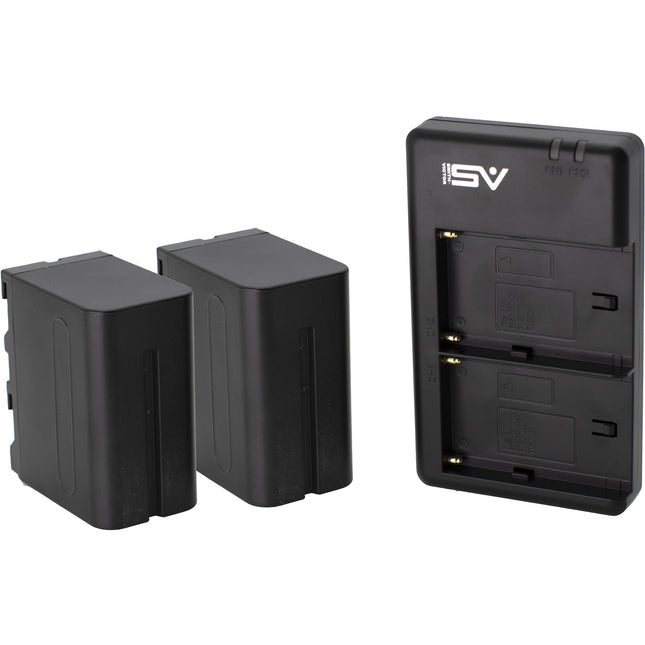Smith-Victor NP-F970 baterías de litio 6600mAh 7.4V con cargador dual