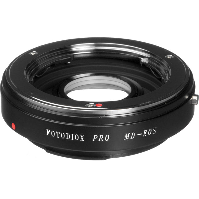 FotodioX Pro Adaptador Montura para Lente Minolta MD MC SR a Canon EF con Corrección 1.4x y Construcción Metálica