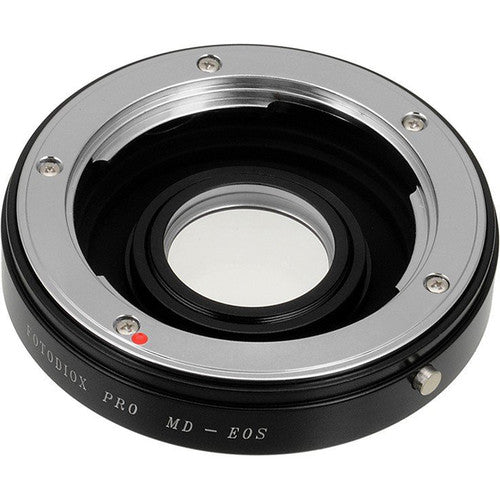FotodioX Pro Adaptador Montura para Lente Minolta MD MC SR a Canon EF con Corrección 1.4x y Construcción Metálica