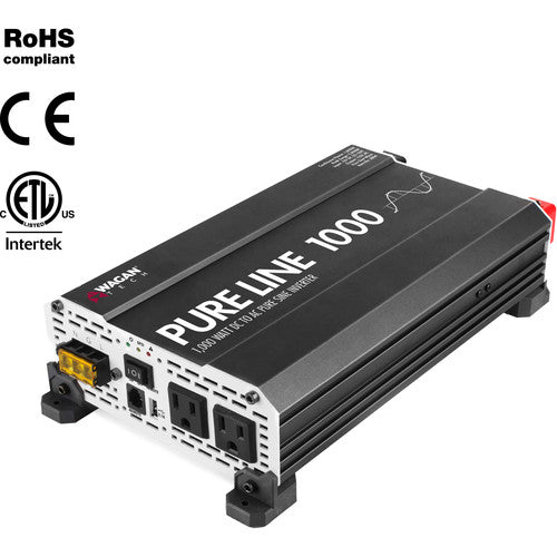 WAGAN Pure Line Inversor de Corriente 1000W Onda Sinusoidal Pura USB