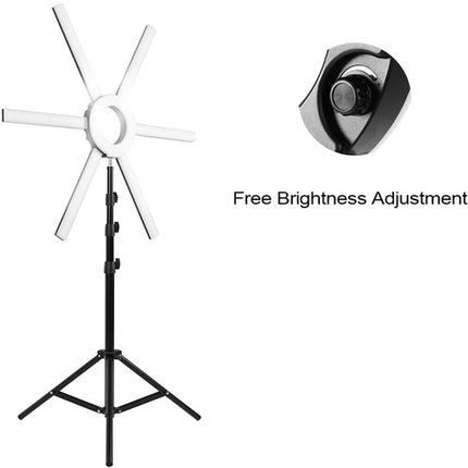 GVM LED Ring Light Soft Light 600S Luz Anular 3200-5600K 7.25' Trípode